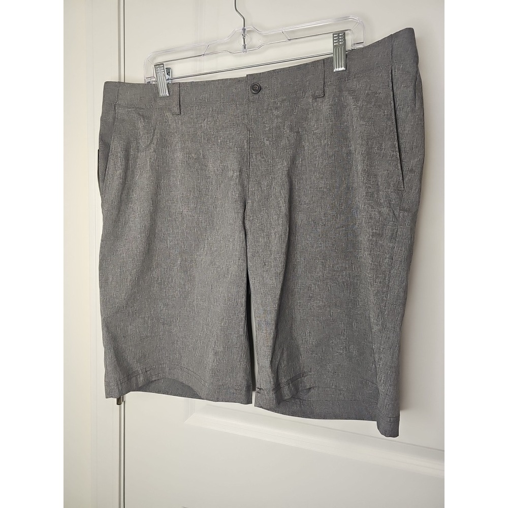 PGA Tour Active Waistband Shorts with Accessory Pockets Stretch Casual Flat Fron